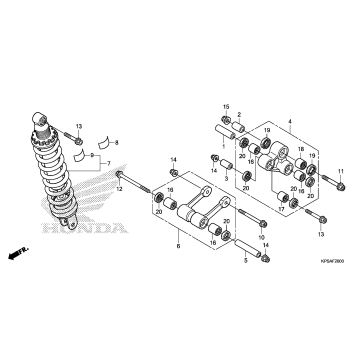 REAR SHOCK ABSORBER