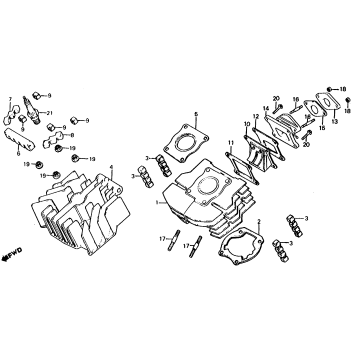 CYLINDER + CYLINDER HEAD