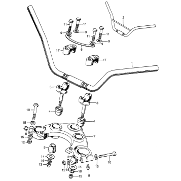 HANDLEBAR + TOP BRIDGE