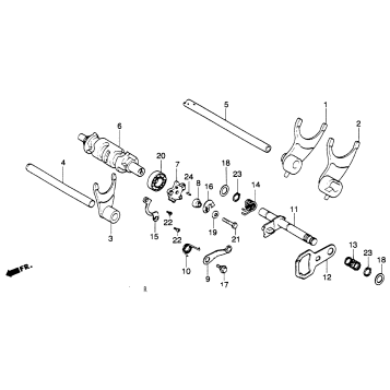 GEARSHIFT DRUM 78-81