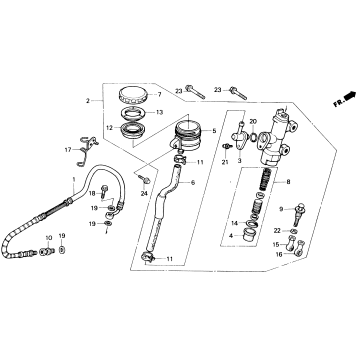 REAR BRAKE MASTER CYLINDER