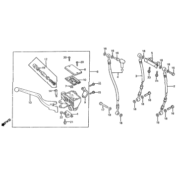 FRONT BRAKE MASTER CYLINDER