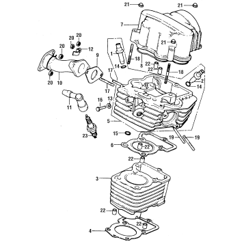 CYLINDER + CYLINDER HEAD