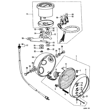 HEADLIGHT + SPEEDOMETER