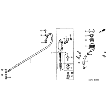 REAR BRAKE MASTER CYLINDER