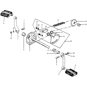 CRANK ARM + CRANK PEDAL