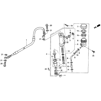 REAR BRAKE MASTER CYLINDER