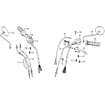 HANDLE LEVER + SWITCH