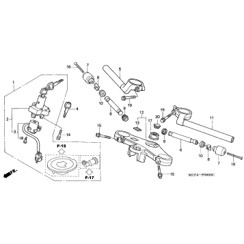 HANDLEBAR + TOP BRIDGE