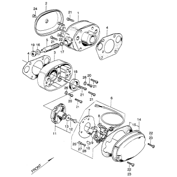 R. & L. CYL. HEAD COVER + POINTS