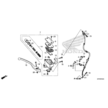 FRONT BRAKE MASTER       CYLINDER (1)