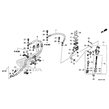 REAR BRAKE MASTER        CYLINDER