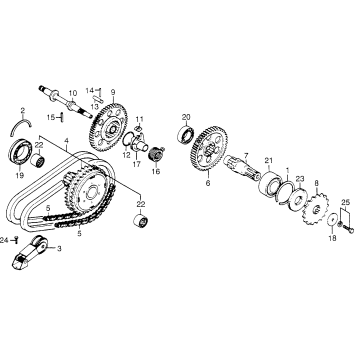 PRIMARY CHAIN + FINAL SHAFT