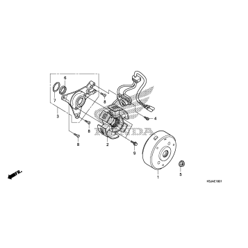 ALTERNATOR (CRF100F)