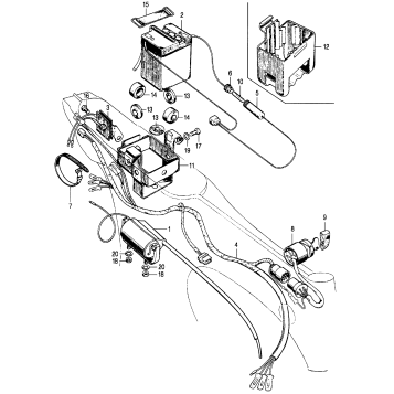 WIRE HARNESS + BATTERY