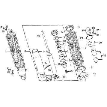 REAR SHOCK ABSORBER 76-77