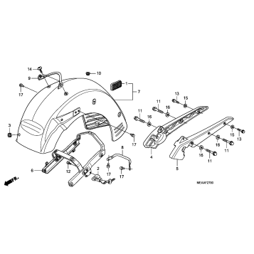 REAR FENDER@GRAB RAIL