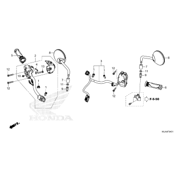 HANDLE SWITCH@MIRROR     (CMX1100D/D2)