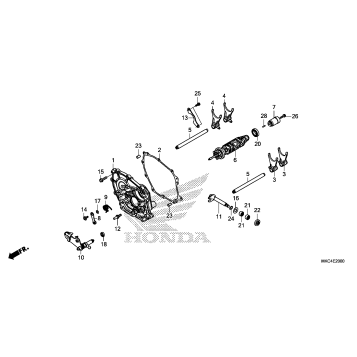 SHIFT DRUM@SHIFT FORK