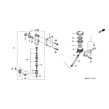 REAR BRAKE MASTER        CYLINDER