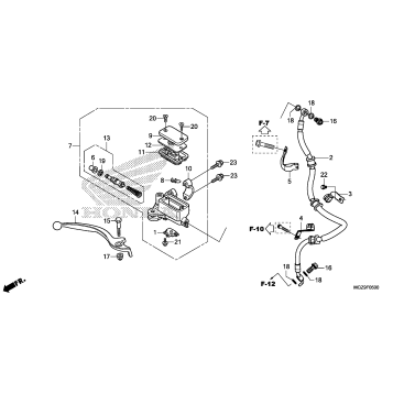 FRONT BRAKE MASTER       CYLINDER (STD)