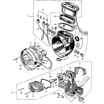 CL160 HEADLIGHT + TAILLIGHT