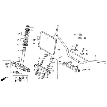HANDLEBAR + STEERING STEM
