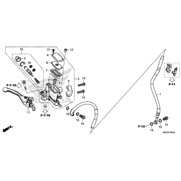 FRONT BRAKE MASTER       CYLINDER