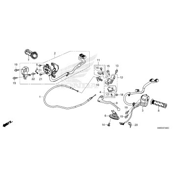 HANDLE LEVER@SWITCH@CABLE