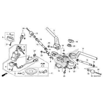 HANDLEBAR + TOP BRIDGE
