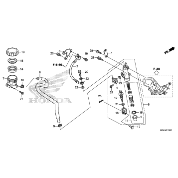 REAR BRAKE MASTER CYLINDER