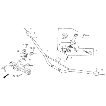 HANDLEBAR + TOP BRIDGE