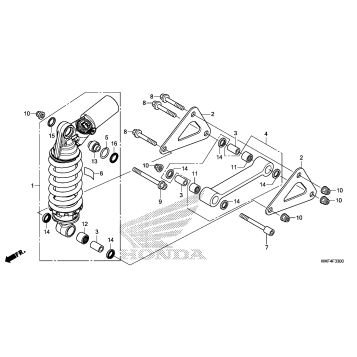 REAR SHOCK ABSORBER (1)