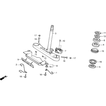 VT1100C STEERING STEM
