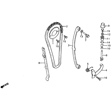 CAM CHAIN + TENSIONER