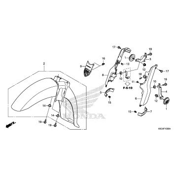 FRONT FENDER@FRONT FORK  COVER