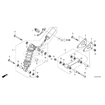 REAR SHOCK ABSORBER (2)