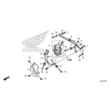 FRONT POWER UNIT (CBR600RA)