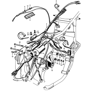 WIRE HARNESS + IGNITION COIL + SWITCH