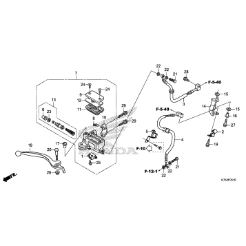 FRONT BRAKE MASTER       CYLINDER (2)