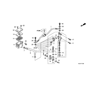 REAR BRAKE MASTER        CYLINDER (1)