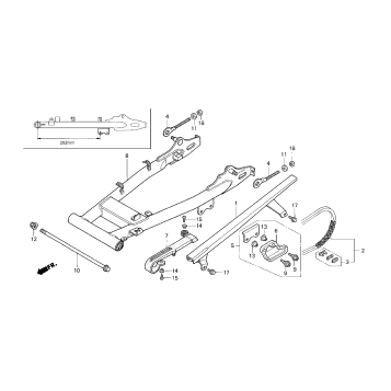 SWINGARM + CHAIN CASE