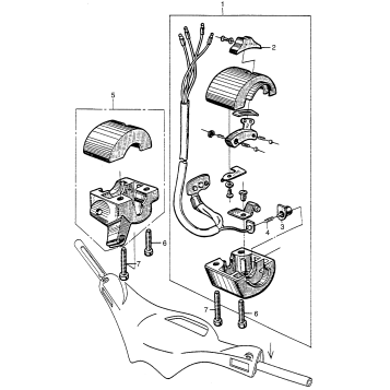HORN BUTTON + TURN SIGNAL SWITCH