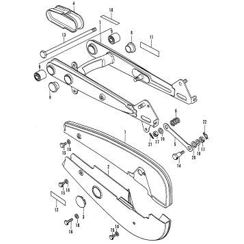SWINGARM + CHAIN CASE