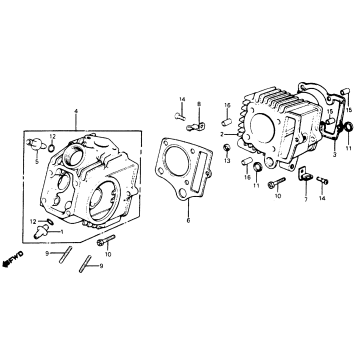 CYLINDER + CYLINDER HEAD