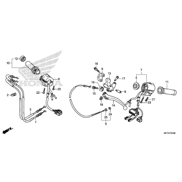 HANDLE LEVER@SWITCH@CABLE