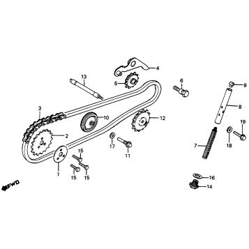 CAM CHAIN + TENSIONER