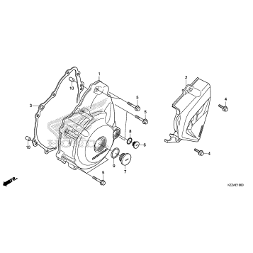 LEFT CRANKCASE COVER