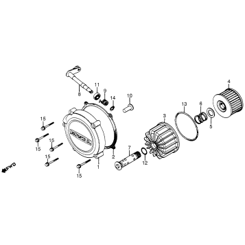 CLUTCH COVER + OIL FILTER