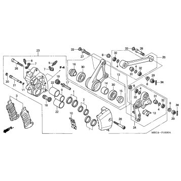 RIGHT FRONT BRAKE CALIPER
